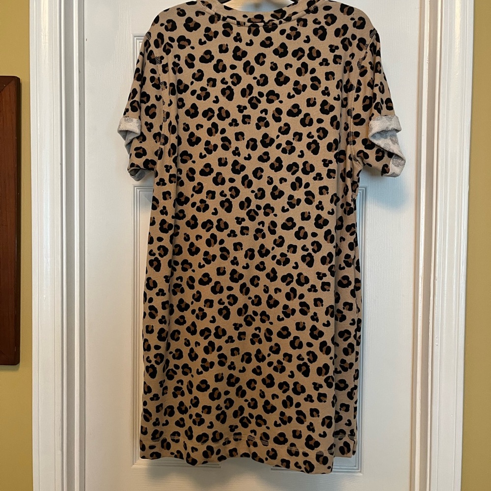 crown & ivy Black and Tan Leopard Mini Dress - Picture 2 of 3